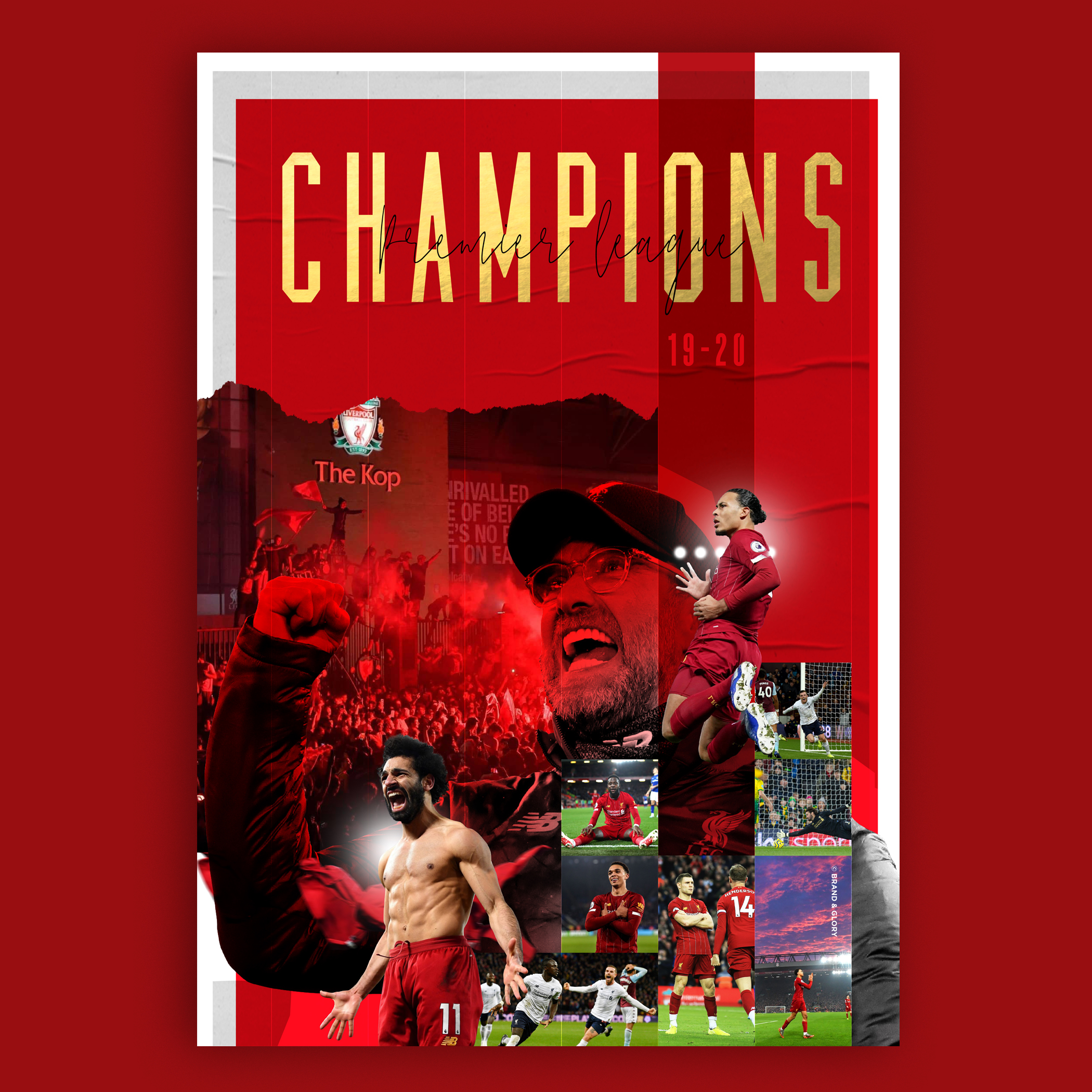 LFC Premier League Winners Poster Design A3